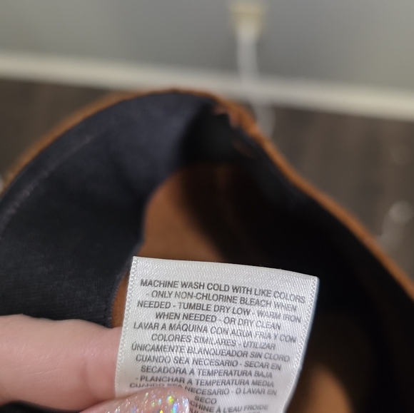 Jessica Simpson Brown Saddle Pull On Flare Pants Size 26 - Picture 9 of 9